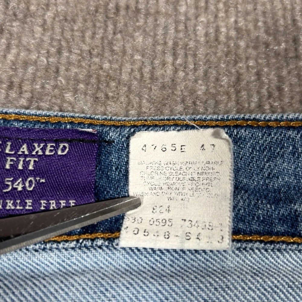 Vintage Levis 540 Jeans Mens 35x26 (Tag 36x29) Relaxed Fit Blue Denim 1995 Read*